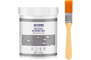 ENITMOR Transparenter Wasserdichter Beschichtungsmittel, Wasserdichte Beschichtungsmittel, Wasserdichte Isolier-Dichtstoff-Emulsion, transparenter Isolierversiegelung Auslaufsicherer für Innen und Außen(100G)