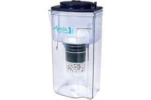 ACALA QUELL Filtro de agua AcalaQuell One | Jarra con filtro de agua | Azul | La filtración más alto rendimiento | Cartucho de filtro de varias capas | Principios de la naturaleza | Crea delicioso sabor y agua sana