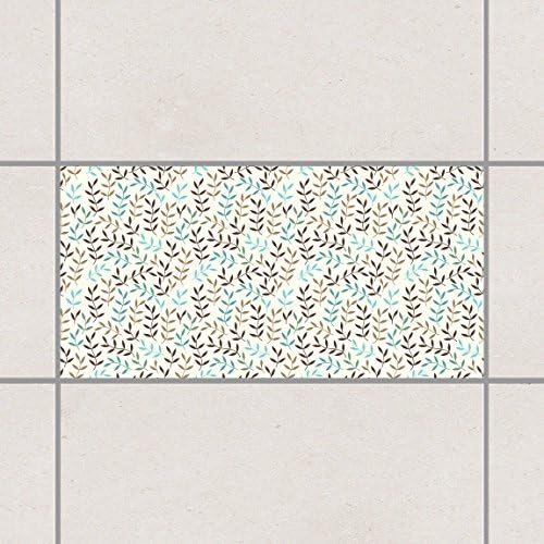 Tile Sticker - Foliage bohemian in winter 30cm x 60cm, Set Size:20 piece