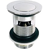 Xcel Home™ Quality Slotted Chrome Click Clack Basin Pop Up Waste Brass Sink Basin Plug -FBA