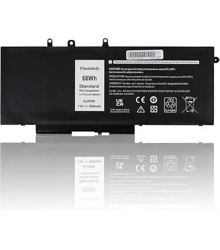 Batteria ANTIEE 68Wh Per Dell Latitude 5480 5580 5490 5590 – 7.6V 4-Cell 8500mAh, Compatibile GD1JP DY9NT 5YHR4