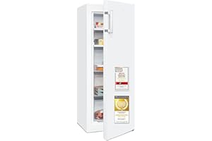 Exquisit Gefrierschrank NoFrost, Tiefkühlschrank groß, 161 Liter, Schnellgefrieren, Alarm-Funktion, GS5231-NF-H-040C weiss