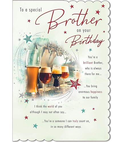 Artistic Male Birthday Card From Nigel Quiney - Special Brother