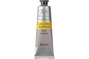 Winsor & Newton 2120438 Galeria Acrylfarbe, hohe Pigmentierung, lichtecht, buttrige Konsistenz, 60 ml Tube - Umbra Hell
