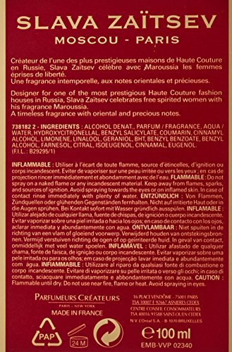 Slava Zaitsev Maroussia femme/woman, Eau de Toilette,1er Pack (1 x 100 ml) - 2