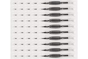 ATOMUS 50pcs Tattoo Tips Grip Kit 19mm 3RL Disposable Tattoo Needles and Silicone Tubes Grip Kit Professional Permanent Makeup Beauty Tool