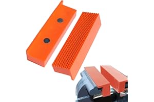 HOTMNTY Ganasce Protettive per Morsa, 101 mm Mordazas de Repuesto con Magnete, Copriganasce Magnetiche, Morbide Ganasce di Protezione per Morsa, Accessorio per Pinza a Tigre, in Nylon, 2 Pezzi