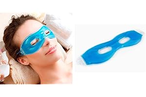 ENERGY01 - Masque Gel réutilisable à chaud ou à froid: aide à apaiser les visages bouffis, les cernes, les yeux fatigués, les maux de tête, les migraines etc