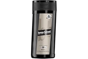 ‎BRUNO BANANI bruno banani Man 3-in-1 Shower Gel für Männer mit klassisch-maskulinem Amber-Fougère-Duft, 250 ml