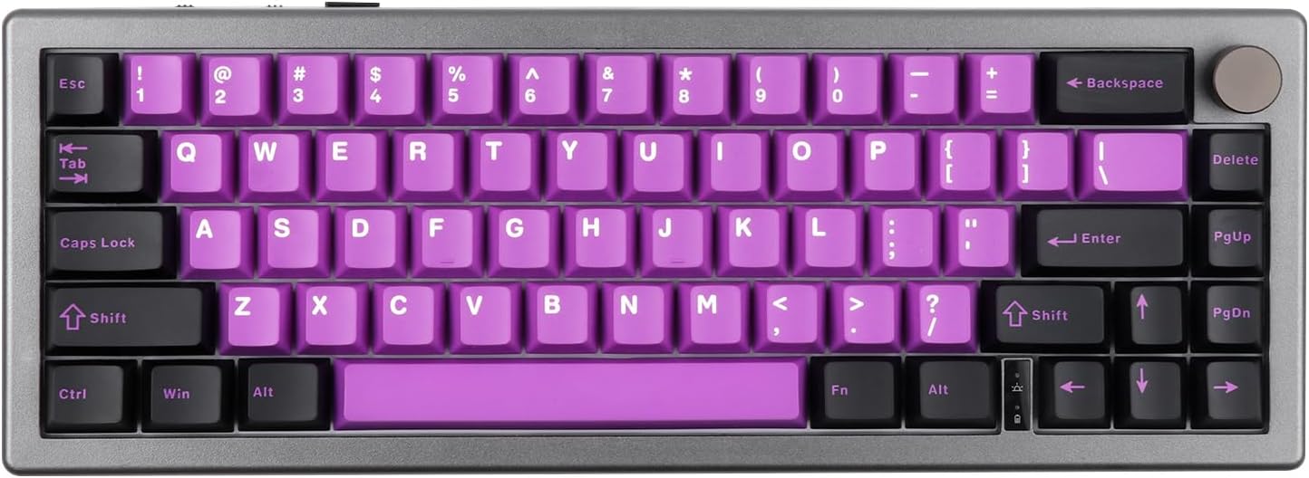 EPOMAKER Teclado mecánico EK68 65% Gasket NKRO, teclado de videojuegos en caliente intercambiable triple modo con batería de 3000 mAh,retroiluminación RGB para oficina/hogar/Win/Mac(Budgerigar Switch)