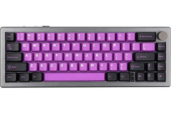 EPOMAKER Teclado mecánico EK68 65% Gasket NKRO, teclado de videojuegos en caliente intercambiable triple modo con batería de 3000 mAh,retroiluminación RGB para oficina/hogar/Win/Mac(Budgerigar Switch)