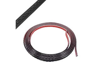 Toolzia Molding Wall Trim Self Adhesive, 3D Pattern Wall Trim Line Skirting Border for Mirror Edge,Tv Background Wall(Black,2cm Wx 5m L)