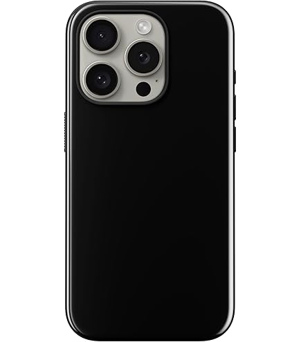 NOMAD - Magnetic Leather Back Cover - iPhone 16 Pro Max | Black