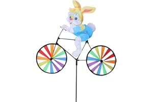 LOTTOY Girandola a vento con animali in 3D, fai da te, per giardino, giardino Coniglio