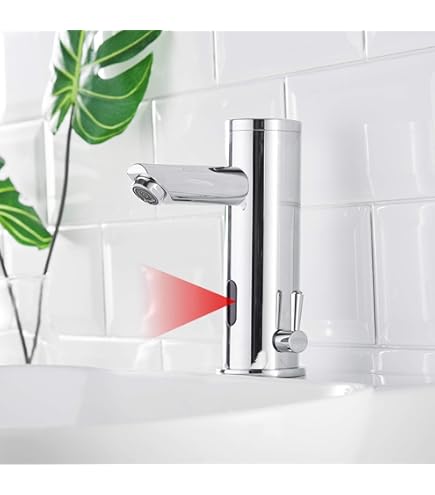 ENCOFT Waterkraan met Sensor Infrarood Koudwater of Warmwater Automatisch Kranen Badkraan Wastafelkraan Keukenkraan