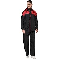 ZEEL Mens Raincoat with Hood | Water Fighter-Rain Coat for Men | Waterproof Pant and Carrying Pouch | AZ06