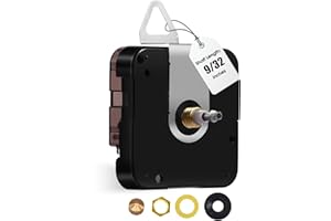 DEEWISH Grande Horloge Murale de Rechange 12888, axe en I, pièces d'horloge à Couple élevé, mécanisme d'horloge à Quartz, Fonctionne avec Piles (DW-12888-I, Aiguilles Non incluses)