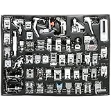 Decdeal - Kit de 52 Piezas Multifuncional Prensatelas Accesorios para Máquina de Coser Presser Feet (Compatible para Caña Baja, Para Brother/Babylock/New Home/Singer/Janome/Kenmore etc)