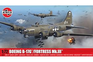 Airfix Standard Model Set - A08018A Boeing B-17G / Fortress Mk.III Model Building Kit - Plastic Aircraft Kits for Adults & Children 8+, Includes 264 Pieces - 1:72 Scale