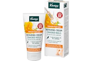 Kneipp Crema Talones Agrietados; Repara y Previene Grietas en los Talones; Regenera; Calma y Refresca; Aceites Naturales y Orgánicos; Urea; Pantenol; Olor a Naranja; 50ml
