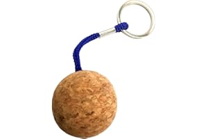 WOEIFGV Floating Cork Keychain Buoyant Key Chains Float Buoy Boats Key Rings Hand Keychains for Sea Surfing