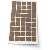 Yapışkanlı Ke&ccedil;e Ped, Kahverengi, Kare, Sandalye Koltuk Ayağı i&ccedil;in, &Ccedil;izilmeyi ve G&uuml;r&uuml;lt&uuml;y&uuml; &Ouml;nler (20x20)