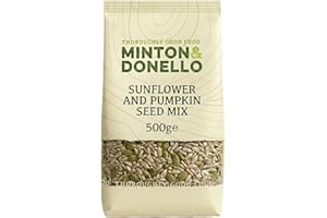 Minton & Donello Sunflower & Pumpkin Seed Mix 500g – Natural Mixed Seeds, High Fibre & Plant-Based Protein, Perfect for Snacking, Baking, Salads & Healthy Everyday Recipes