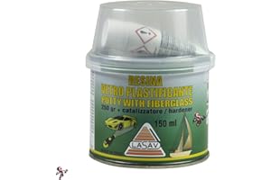 LASAV Vetroresina in pasta stucco in pasta per vetroresina con catalizzatore 150 ml ideale per carrozzeria
