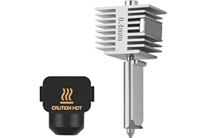 UNITAK3D Aggiornamento A1/A1 Mini Quick-Swap Hotend 0.4mm Acciaio Inox Ugello Alta Velocità & Alta Temperatura Struttura Integrata con Copertura in Silicone Compatible with Bambu Lab A1/A1 Mini Stampante 3D