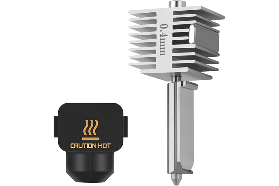Upgrade A1/A1 Mini Quick-Swap Hotend 0.4mm Stainless Steel Nozzle Fast Speed&High Temp Integrated Structure with Silicone Cover Compatible with Bambu Lab A1/A1 Mini 3D Printers