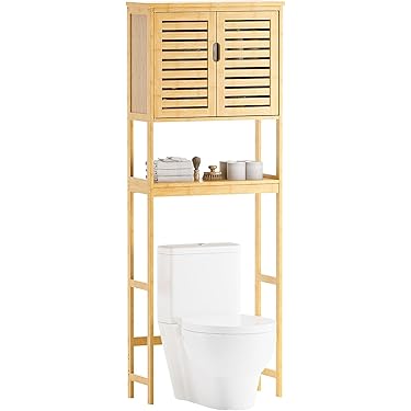 LIN HE SHOP Houten Staande Toilet Plank Rack, Over De Toilet Plank