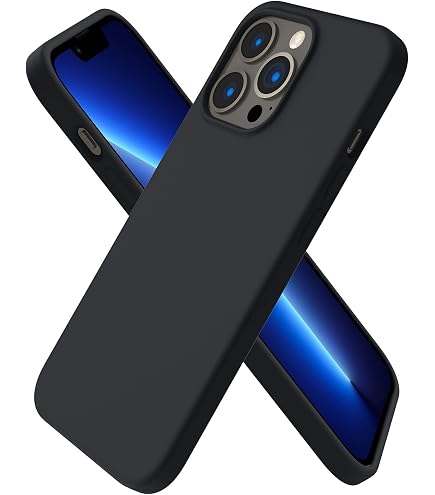 Gueche Schutzhülle Für IPhone 13 Pro – Seidig-weich, Stoßfest & Schlank, Unterstützt Kabelloses Laden (6,1 Zoll, Schwarz)