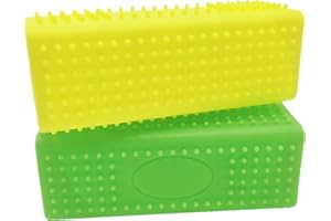 Werwing Brosse d'épilation d'animaux – Brosse en caoutchouc de silicone pour poils de chien et chat sur tapis, meubles, intérieurs de voiture et tissus | Outil portable réutilisable pour enlever les
