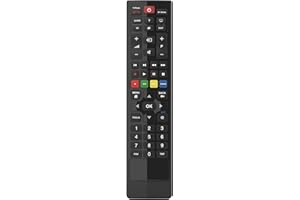 Superior Electronics Pilot zastępczy do Grundig – uniwersalny pilot do wszystkich telewizorów Grundig – gotowy do użycia bez programowania – kompatybilny z telewizorami Smart TV – czarny – SUPTRB001