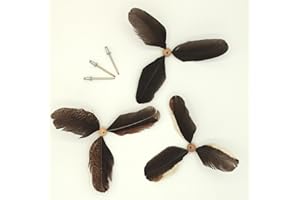 DEKOUNDMEER Ersatzfedern Propeller für Vogel Möwen Windspiel aus echten Federn