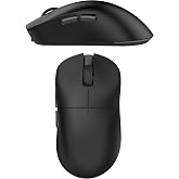 Coverzone Kablosuz Gaming Mouse Beyaz 3 Modlu (2.4G + Bluetooth + Kablolu) 6 Kademeli 3200 DPI RGB Işıklı 70g Hafif Type-C Şa