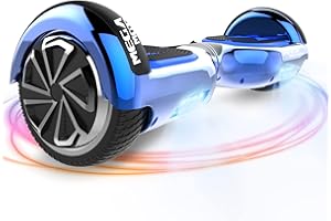 MEGA MOTION Hoverboard, Hoverboards Básico para Niños de Dos Ruedas de 6,5 Pulgadas, con Bluetooth-Altavoz, Motor Potente, Luz LED, Regalo para Niños