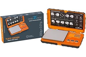 FENNY'S CREATIONS Pocket Scale, 200g/0.01g Digital Mini Scale, Precision Electronic Scale with Tare Function, LCD Backlit, Portable Micro Scale for Experiment, Jewelry - Orang 200G X 0.01G