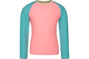 Mountain Warehouse Kids Rash Vest - UV Protection Rash Guard, Long Sleeves Childrens Rash Shirt, Flat Seams, Quick Drying, Stretch Fabric - Ideal for Swimming,