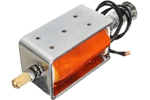 KUNGFU MALL DC 12V 35mm Long Stroke Push Pull Solenoid Small Electromagnetic Electric Magnet