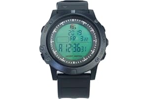 PULIVIA Digitale Schiedsrichteruhr Fußball Fußballspiel Timer 100 Lap Split Memory Stoppuhr 3-zeiliges Display Großes Zifferblatt wasserdichte leuchtende Sportuhr mit Wecker Countdown-Timer