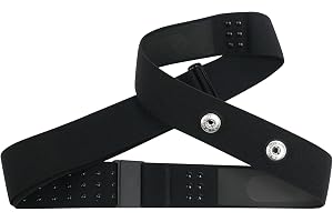 CYCPLUS Justerbar Mjuk Bröstrem för Pulssensorer (70–105 cm) | 45 mm Avstånd, Bluetooth & ANT+ Pulsbä Kompatibel med Garmin, Wahoo, Polar, Bryton