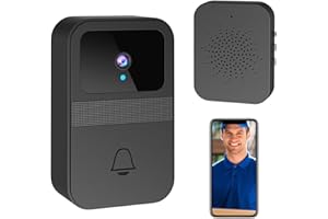 ‎CHATTHEN Chatthen Kabellose WiFi Video Türklingel Kamera, 1080P Indoor Smart Türklingel, 38 Türklingel Chimes Infrarot Nachtsicht, 2-Wege-Audio, Drahtlose Türklingeln für Zuhause, Einfache Installation,