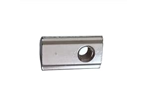 WELOE 50 x Nutenstein mit Kugel, Nut 8 (8mm Nut), m5 Innengewinde, aus legiertem Stahl, verzinkt, 2,05 x 1,16 x 0,83 Zentimeter (50, m5)