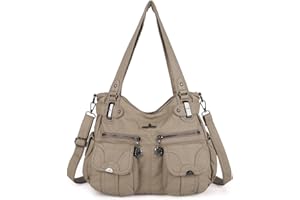 ANGEL KISS Angelkiss Cuir Sac à Main Désign/Epaule/Bandoulière/Large Capacité 8 Petites Poches Pour Filles/Femmes