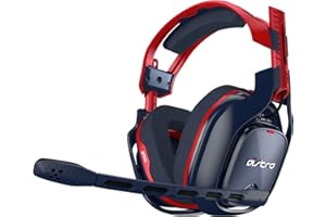 ASTRO Gaming A40 TR-X Edition Cuffie Gaming Cablate, Dolby ATMOS, Jack Audio 3,5 mm, Microfono Intercambiabile, per Xbox Series X|S, Xbox One, PS5, PS4, PC, Mac, Nintendo Switch, Mobile - Rosso/Blu