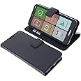 foto-kontor Custodia a libro compatibile con Brondi Amico Smartphone XL Nero cover di colore nero