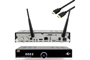 UCLAN Ustym 4K PRO UHD Twin DVB-S2X Multistream E2 Linux Receiver 2160p H.265 HEVC, Media Server, Dual WiFi