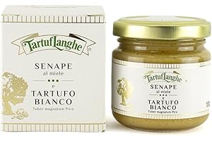 TARTUFLANGHE Senape al Miele e Tartufo Bianco Tuber Magnatum Pico 100g