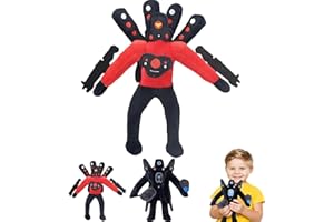 Amebleak Skibidi Toilet Peluche, 30cm Titan Cameraman Peluche, Skibidi Toilet Speakerman Plush Toy, Titan Monitor Juguete de Peluche, Peluches Skibidi Gift for Fans, Kids, Friends (A)